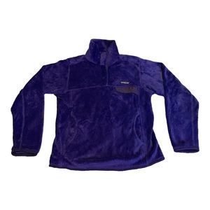Patagonia Jacket Womens S Purple ReTool Snap-T Fleece Pullover Sweater